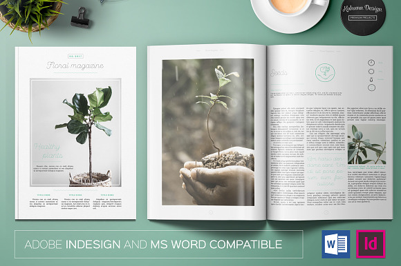 Floral Magazine in Magazine Templates - product preview 7