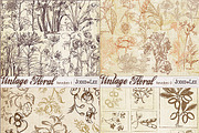 Vintage Floral Brush Collection