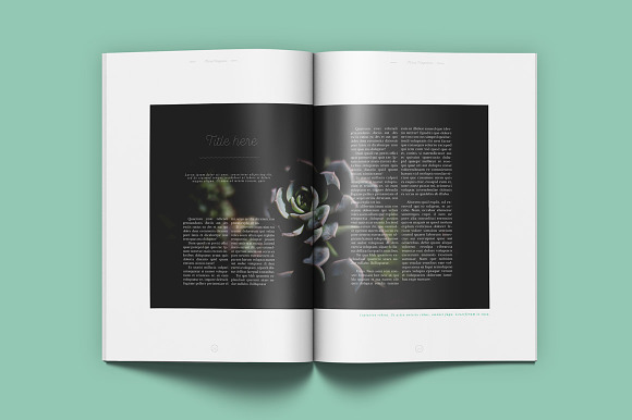 Floral Magazine in Magazine Templates - product preview 10