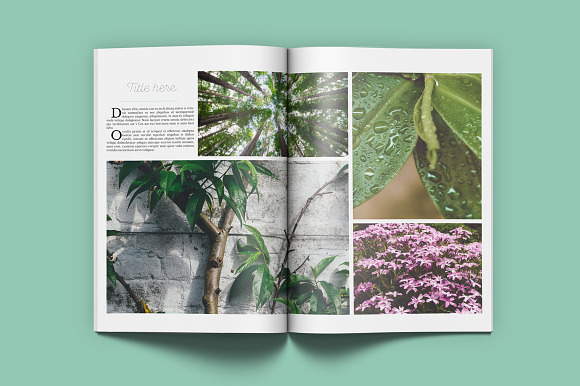 Floral Magazine in Magazine Templates - product preview 12