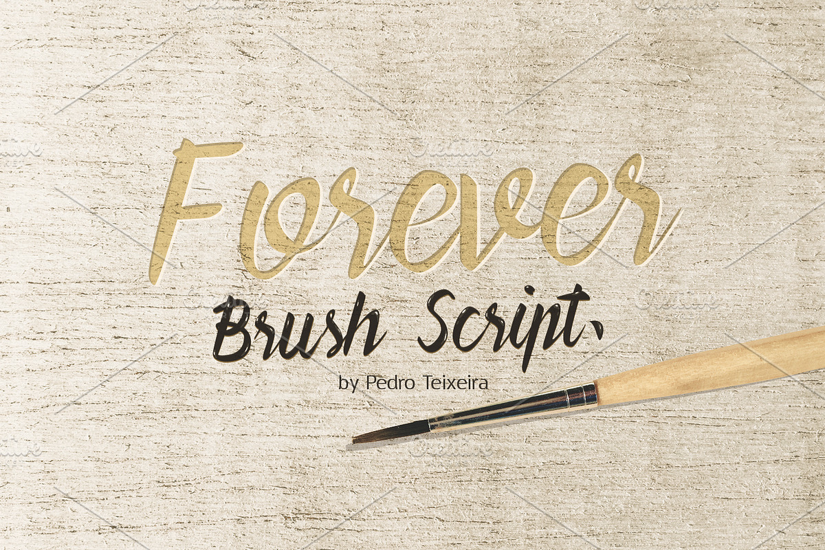 Forever Brush Script in Script Fonts - product preview 8