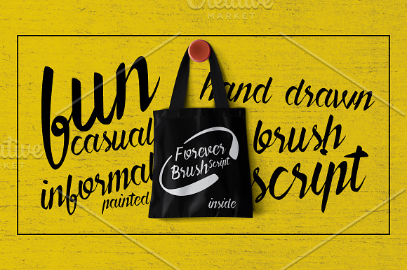 Forever Brush Script in Script Fonts - product preview 2
