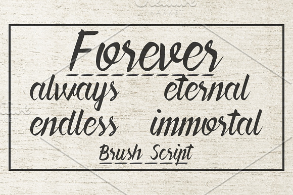 Forever Brush Script in Script Fonts - product preview 4