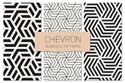 Chevron Seamless Patterns. Set 4