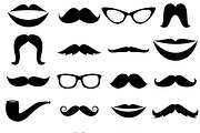 Mustaches Vectors and Clipart