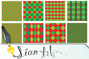 Set of 9 Christmas and New Year