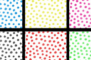 Watercolor polka dots patterns