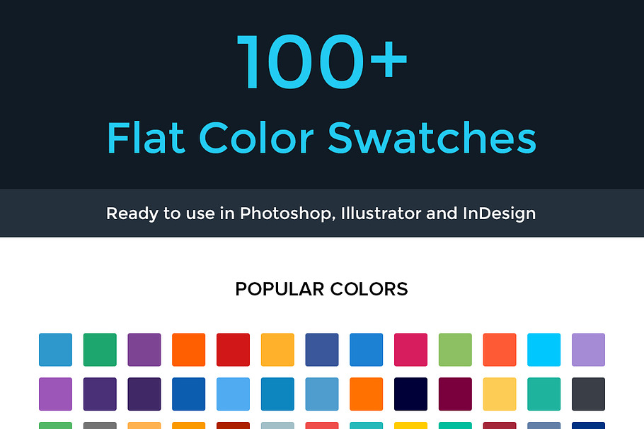 Flat Color Swatches in Photoshop Color Palettes - product preview 8