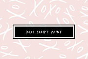 XOXO Script Print