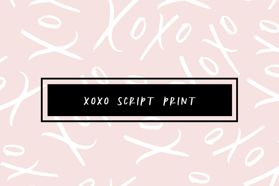 XOXO Script Print in Patterns - product preview 8