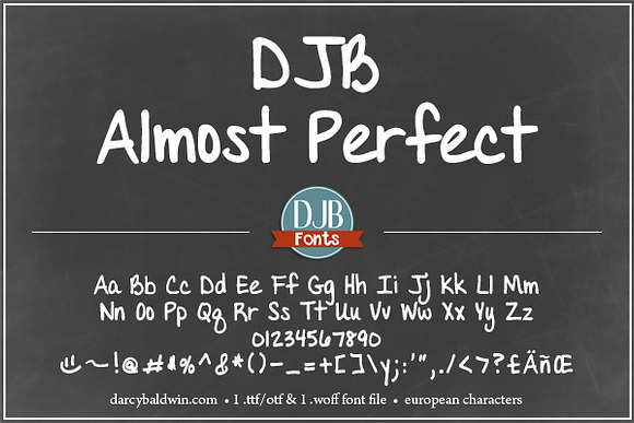 DJB Almost Perfect Font in Fonts - product preview 1