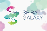 Spiral Galaxy Logo Template