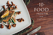10 Food presets for lightroom