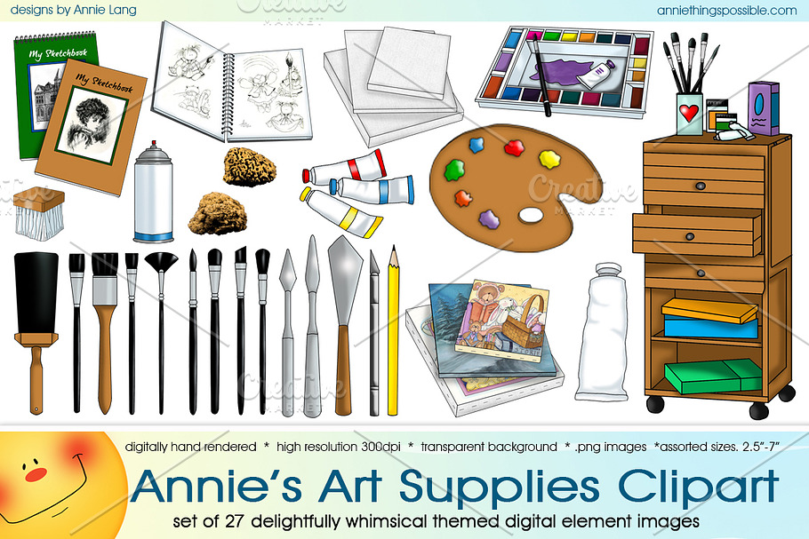 Annie's Art Supplies Clipart