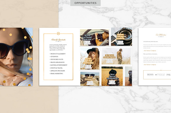 GOLDEN | Blog Media Kit in Resume Templates - product preview 3