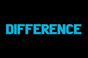 Difference font