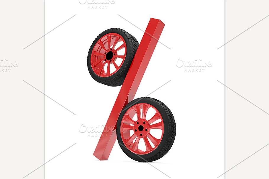 Car Wheel Sale in Illustrations - product preview 8