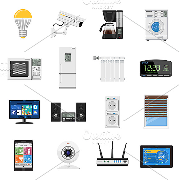 Smart House and internet of things in Illustrations - product preview 1