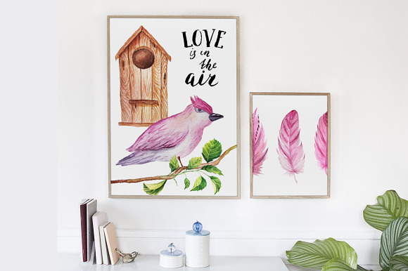 Watercolor Spring&Love Set in Illustrations - product preview 5