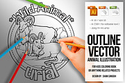 Animal Outline Vector - Urial