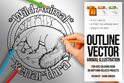 Animal Outline Vector - Xenarthra