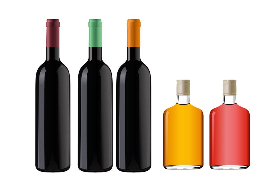 Vector Bottles in Illustrations - product preview 8