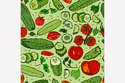 Cucumber Tomato Pattern