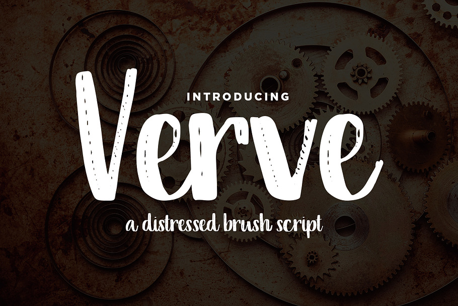Verve Distressed in Display Fonts - product preview 8