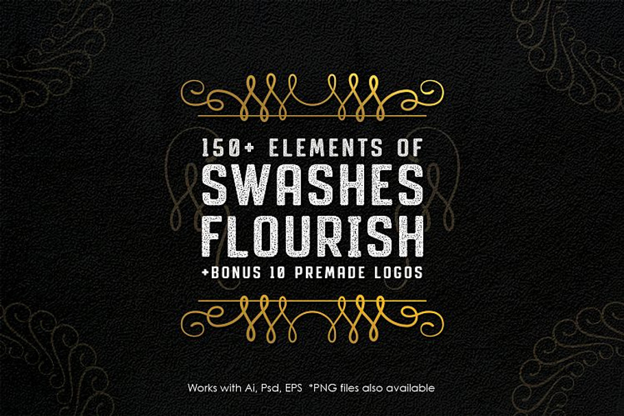 Swashes Kit / Decorative Add On Pack in Fonts - product preview 8