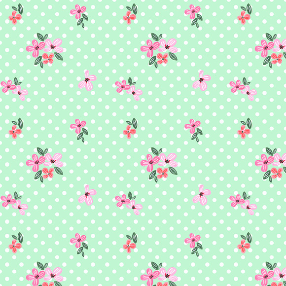 Shabby Chic Digital Watercolor Paper in Patterns - product preview 3