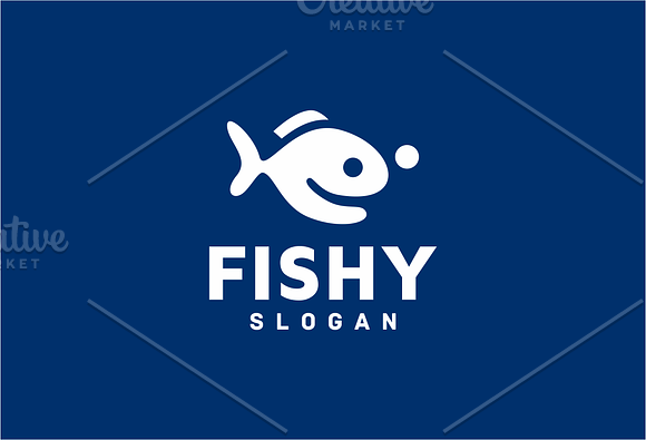 Fish  in Logo Templates - product preview 2