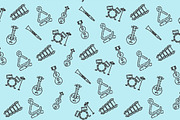Musical instruments pattern