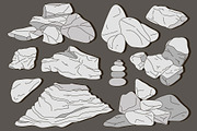 Rocks and stones elements