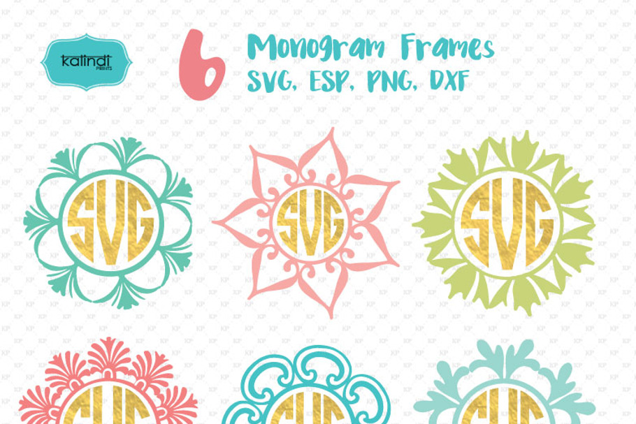 Monogram Frame SVG in Illustrations - product preview 8