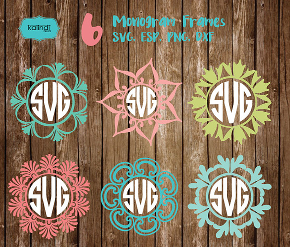 Monogram Frame SVG in Illustrations - product preview 1