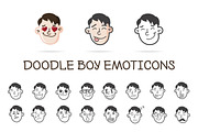 Doodle Boy. Emoticons