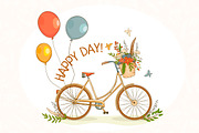 Happy day - vintage bicycles.