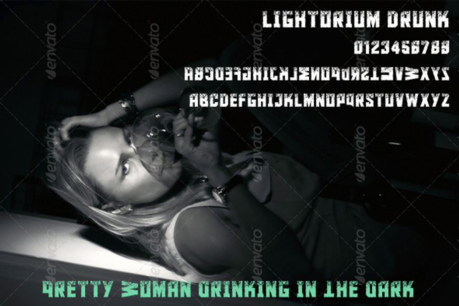 Lightorium Drunk in Sans-Serif Fonts - product preview 8
