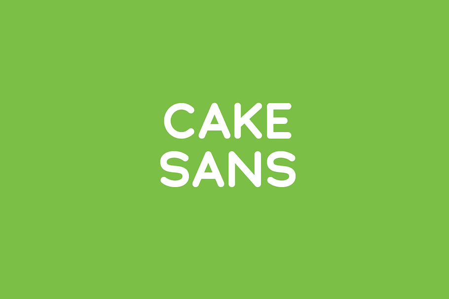 Cake Sans - Black in Sans-Serif Fonts - product preview 8