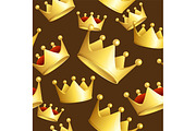 Crowns Background Pattern.