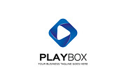 Play Box Logo Template