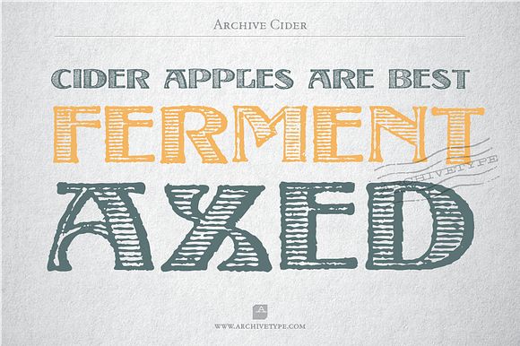 Archive Cider in Display Fonts - product preview 1
