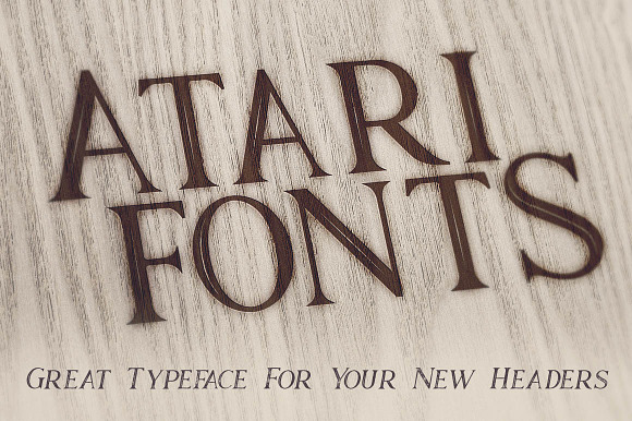 Atari - Vintage Style Font in Display Fonts - product preview 3