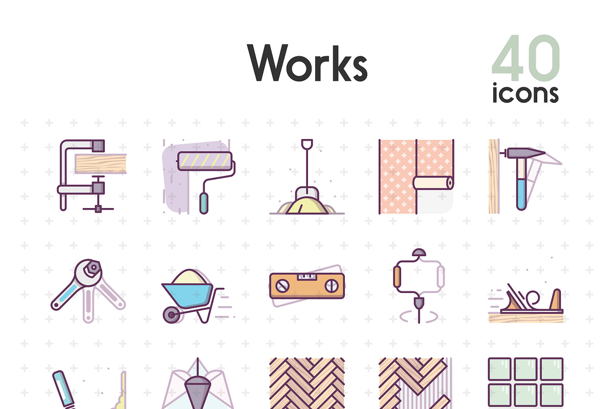 Construction Works in Icons - product preview 8