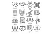 Business management icons. Pack 22.
