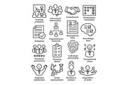 Business management icons. Pack 23.