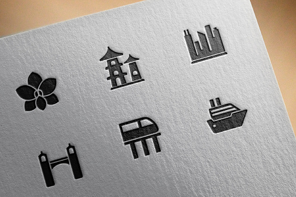 Singapore icons in Graphics - product preview 3