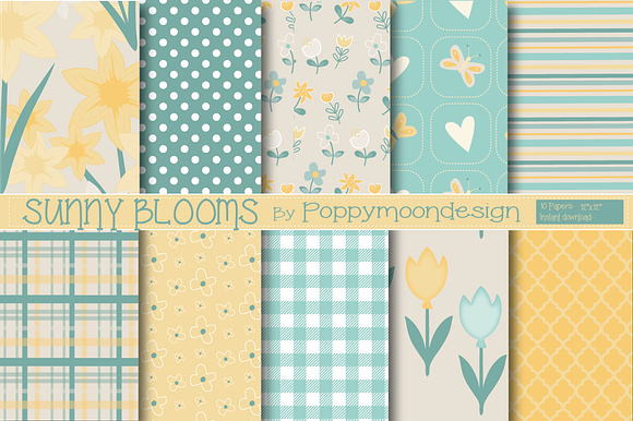 Sunny Blooms , Bumper pack in Patterns - product preview 1