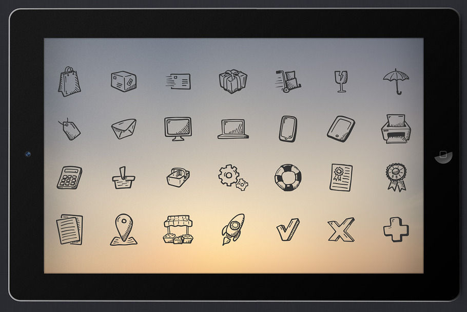 e-Commerce - Hand Drawn Icons