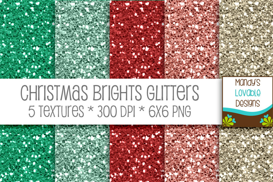 Christmas Brights Digital Glitter in Textures - product preview 8
